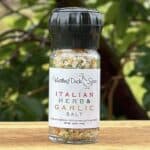 Whistling Duck Farm Italian Herb & Garlic Salt w/ Grinder Top - 2.5 oz 2