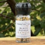 Whistling Duck Farm Black Pepper & Garlic Salt w/ Grinder Top - 2.5 oz 2