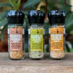 Whistling Duck Farm Gourmet Salt Grinder Gift Set - Garlic Lover 3 Pack 1
