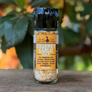 Whistling Duck Farm Gourmet Garlic Salt w/ Grinder Top - 2.5 oz