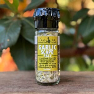 Whistling Duck Farm - Garlic Scape Salt w/ Grinder Top - 2.25 oz